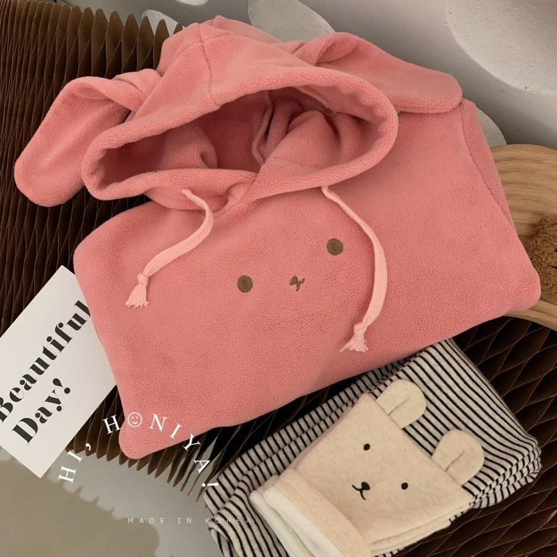 Girls hoodies sweaters cotton tops coats spring and autumn season windproof childrens clothing high-quality youth and childrens clothing 241210