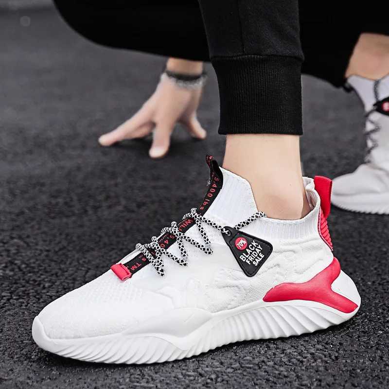 Mens Sneakers Breathable Running Shoes New Mesh Outdoor Casual Shoes Fashion Non Slip Vcanize Shoe Platform Lace Up Men Shoes Z250326