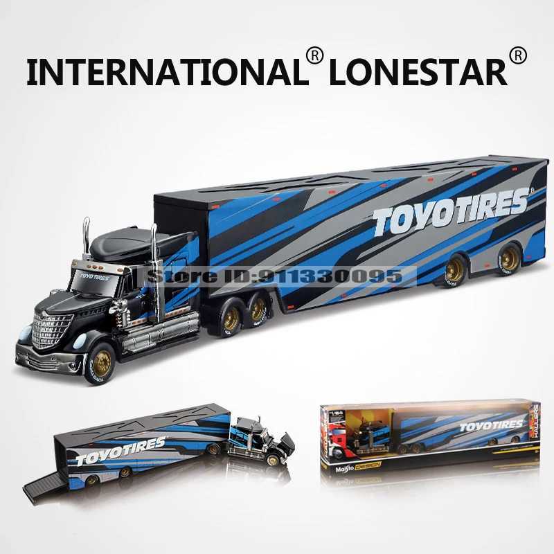 Maisto 1 64 MACK Anthem LoneStar UP Transport Casting Manufacturing Trailer Model Simulation Alloy Car Series X241209