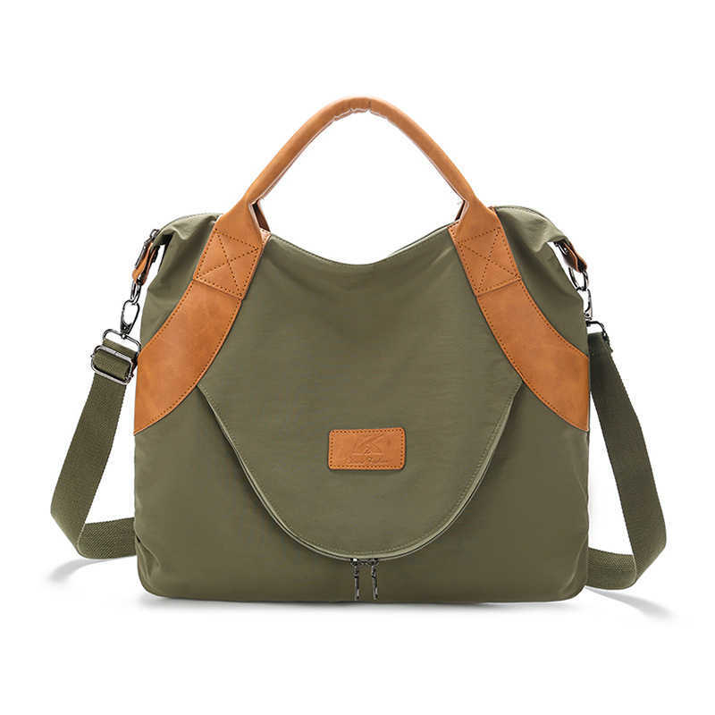 Large Capacity Shoulder Diagonal Cross Women's Bag Nylon Bag Women's Wind Postman Tote Women's Bag 241215