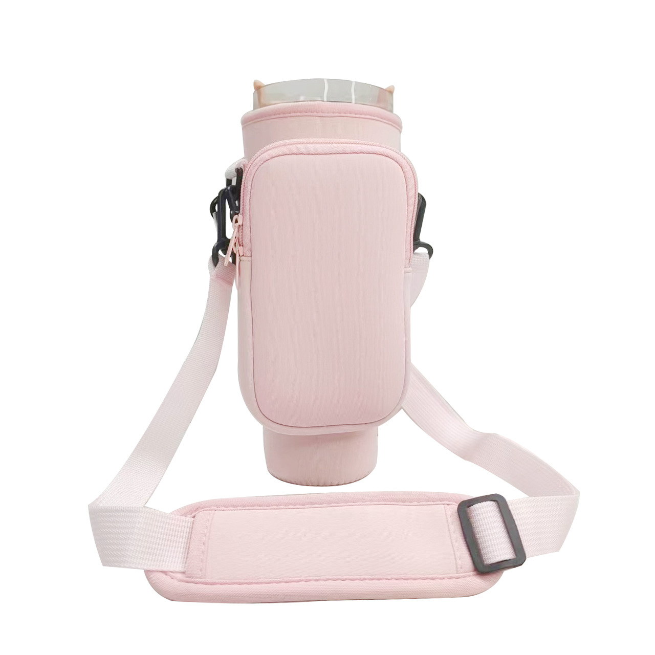 Winter outdoor down bottle cover Portable stylish shoulder strap water bottle bag Portable Crossbody insulated ice Master cup cover 40OZ Ice King Cup 