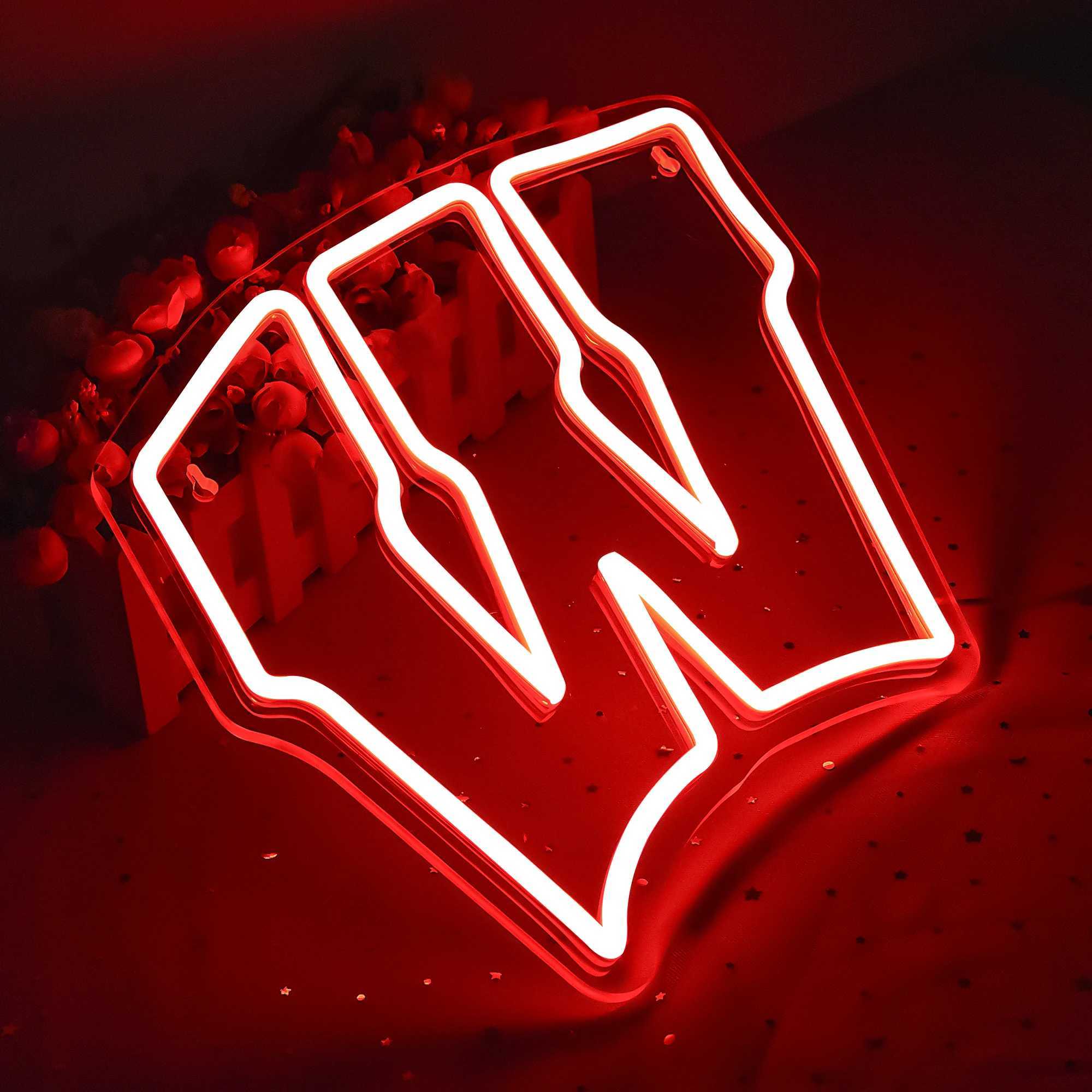 Wisconsin Neon Academy Neon LED Logo University Football Team Neon Sports Fan Gift X241210