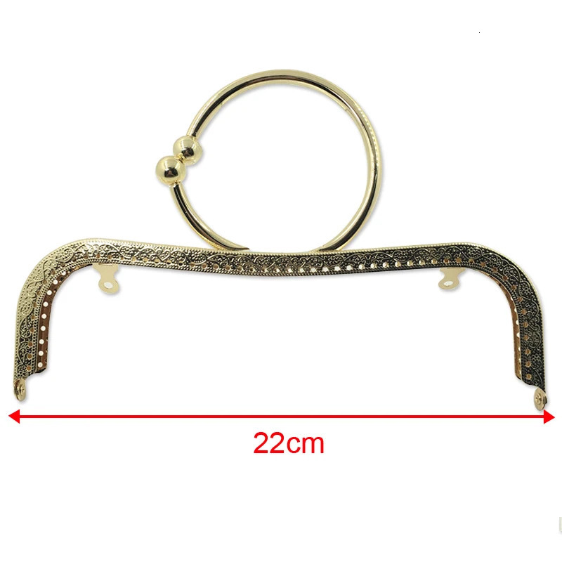 10 pieces of 20.5cm metal buckles used for wallet frame handle clutch bag accessories square lock hardware 241205