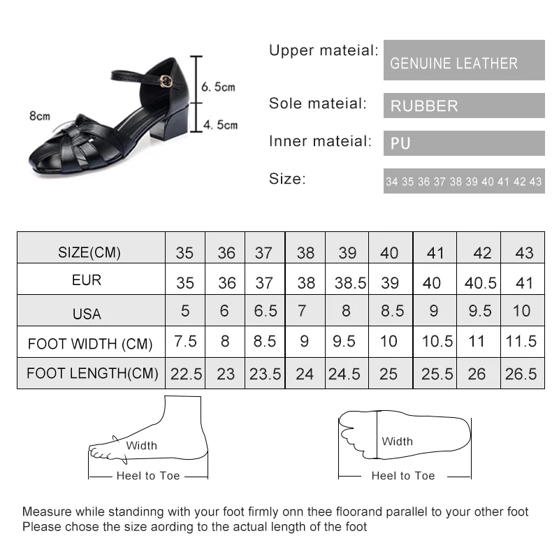 AIYUQI Sandals Women Summer Genuine Leather Women Sandals Large Size Hollow Fashion Ladies Shoes