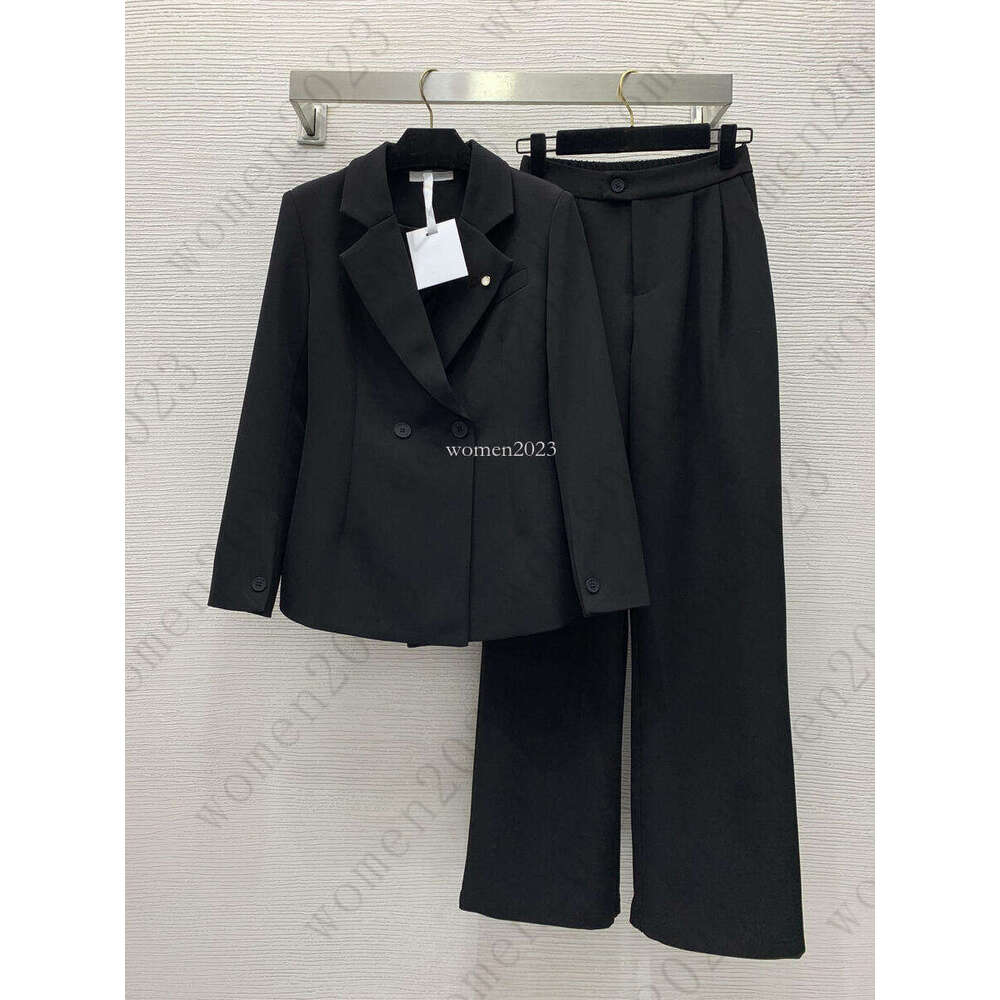 Woman blazer jackets set Brand suit women jacket designer coat suit Fashion two-piece Logo women blazers set dinner party casual wide-leg pants 2pcs Dec 09