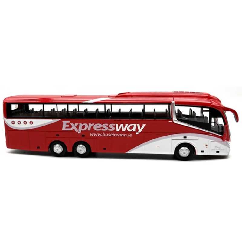 Die casting 1 76 ratio high-speed bus I6 alloy car model Exquisite finished product simulation toy collection gift X241209