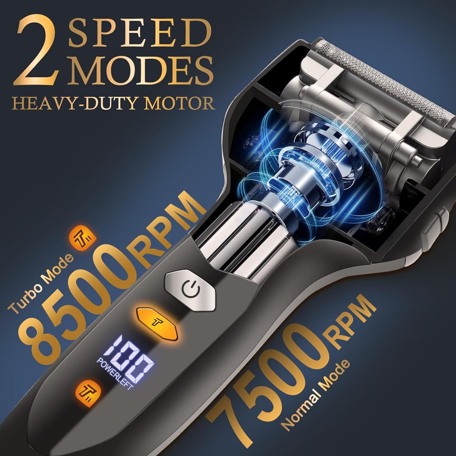 5-Blade System Shaver For Men Face Beard Wet Dry Electric Razor Rechargeable Bald Head Shaving Hine