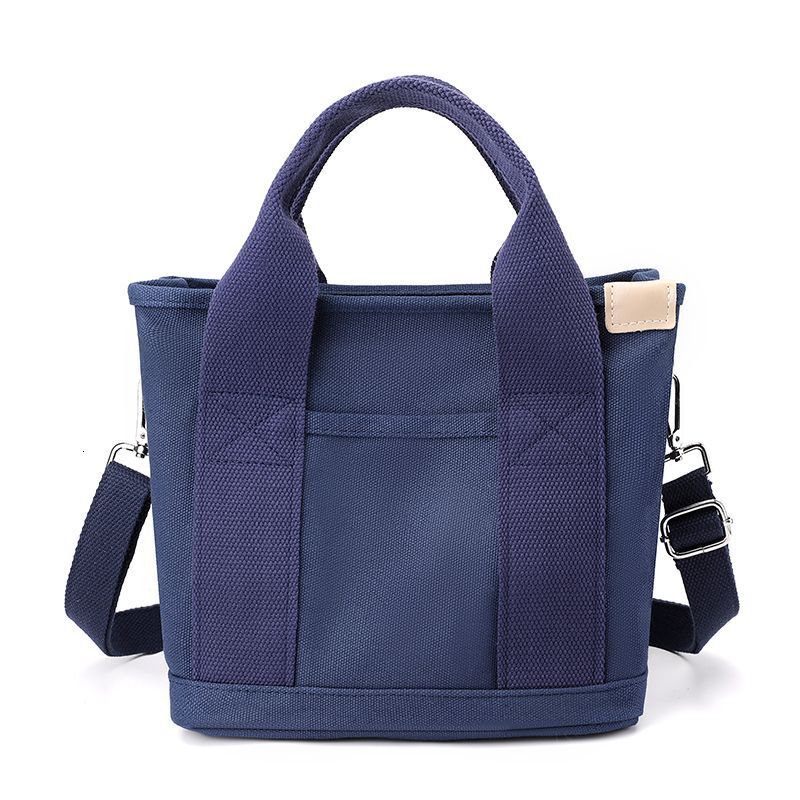 New Women s Small Zipper Fashion Designer Women s One Shoulder Portable Thick Canvas Phone Bucket Handbag Trendy Bag bag