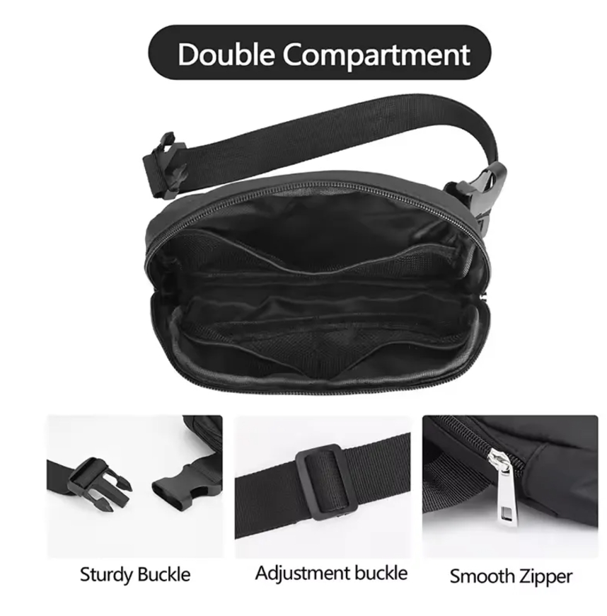 Fashionable Nylon Yoga Belt Bum Everywhere Bag - Durable Portable Fanny Pack for Both Genders 1227