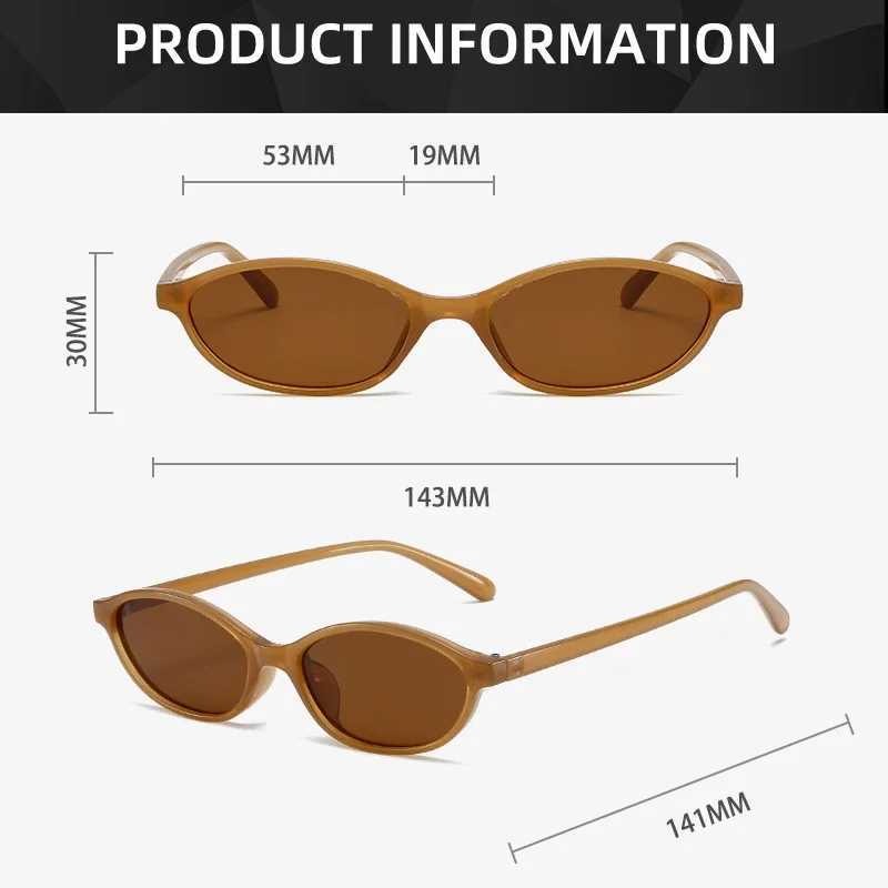 Sexy oval shaped womens sunglasses 2024 new leopard brown hot sunglasses womens retro color sunshade glasses W241210