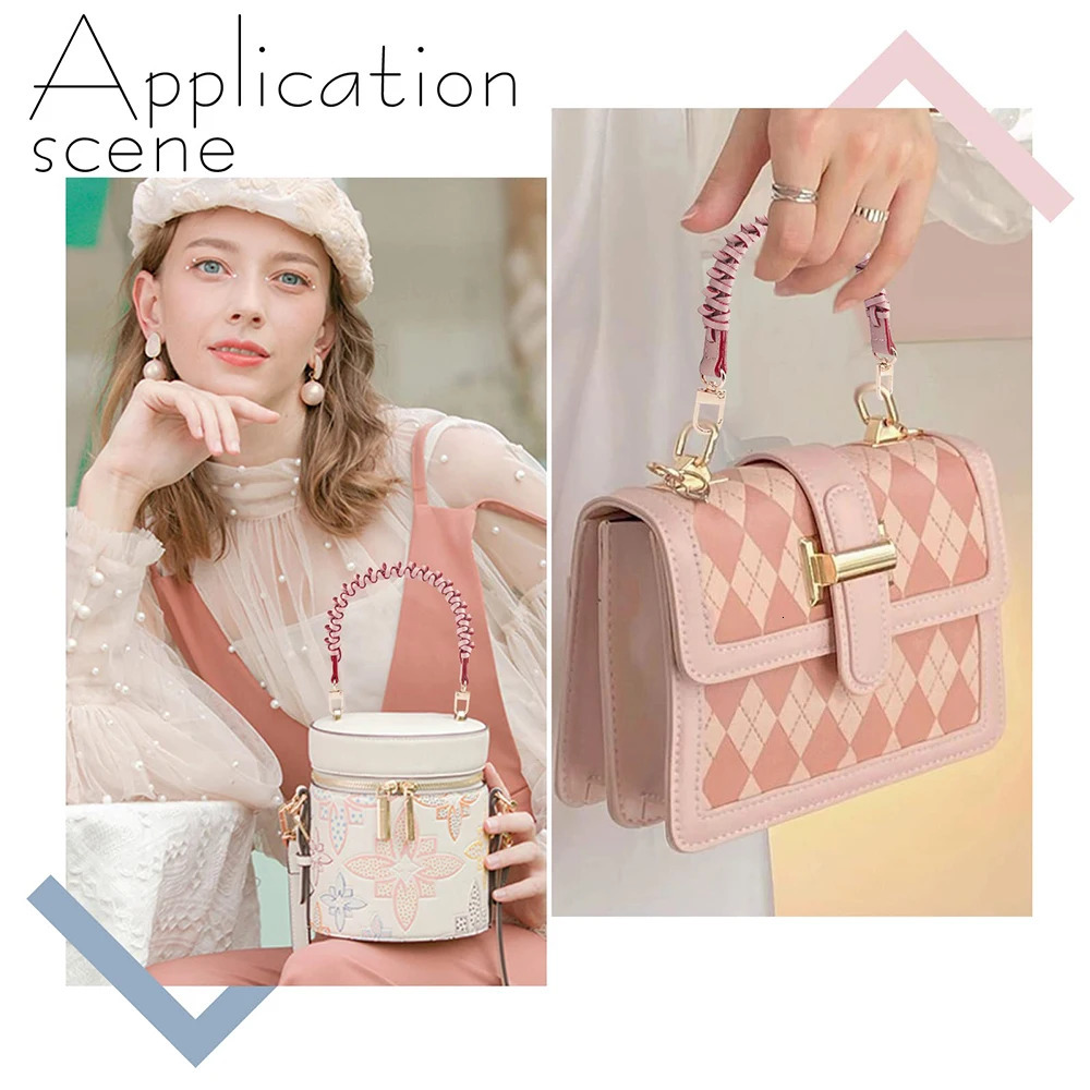 Knitted leather substitutes for handles shoulder straps handbags shoulder bags shoulder straps womens buckets handbags DIY handmade accessories 241205