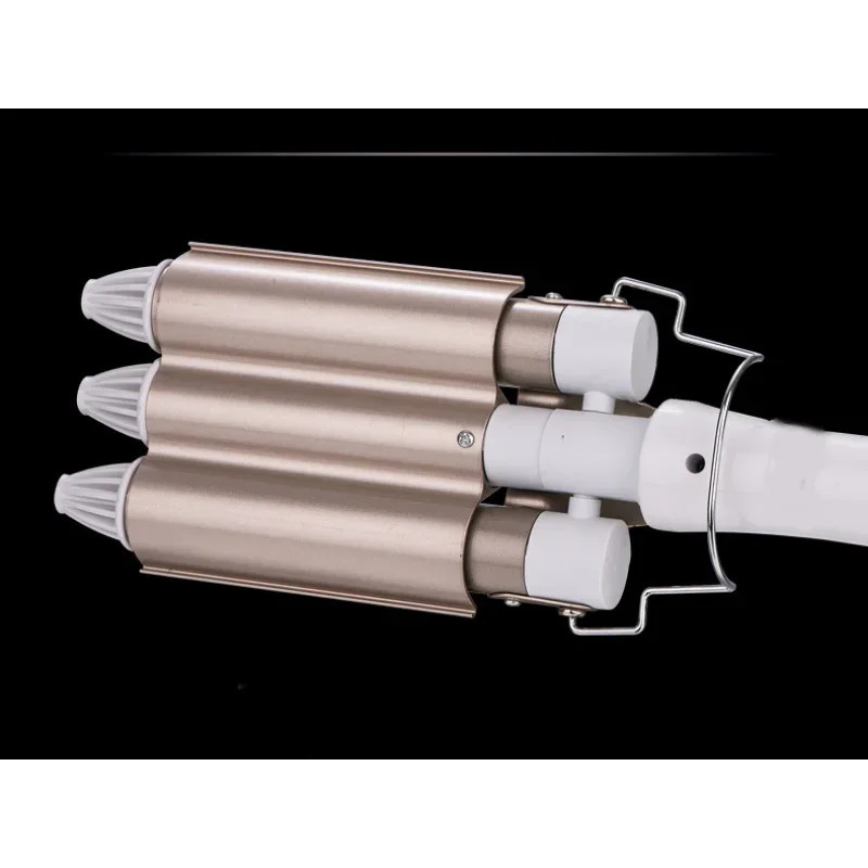 Triple Barrel Hair Curling Iron Ceramic Curler Professional Waver Tongs Styling Tools for All Types 241209