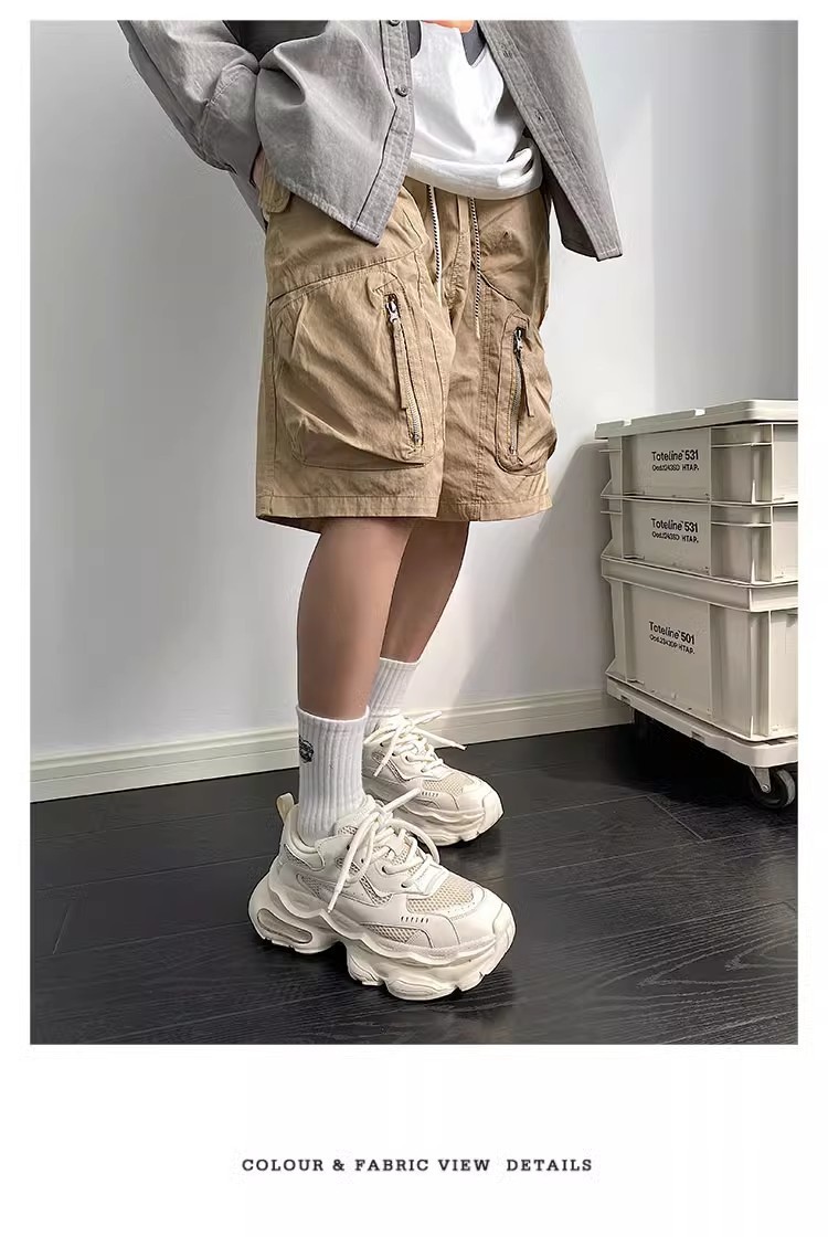 2024 new Dad shoes sports shoes with leisure autumn and winter breathable thin men's shoes to raise shoes