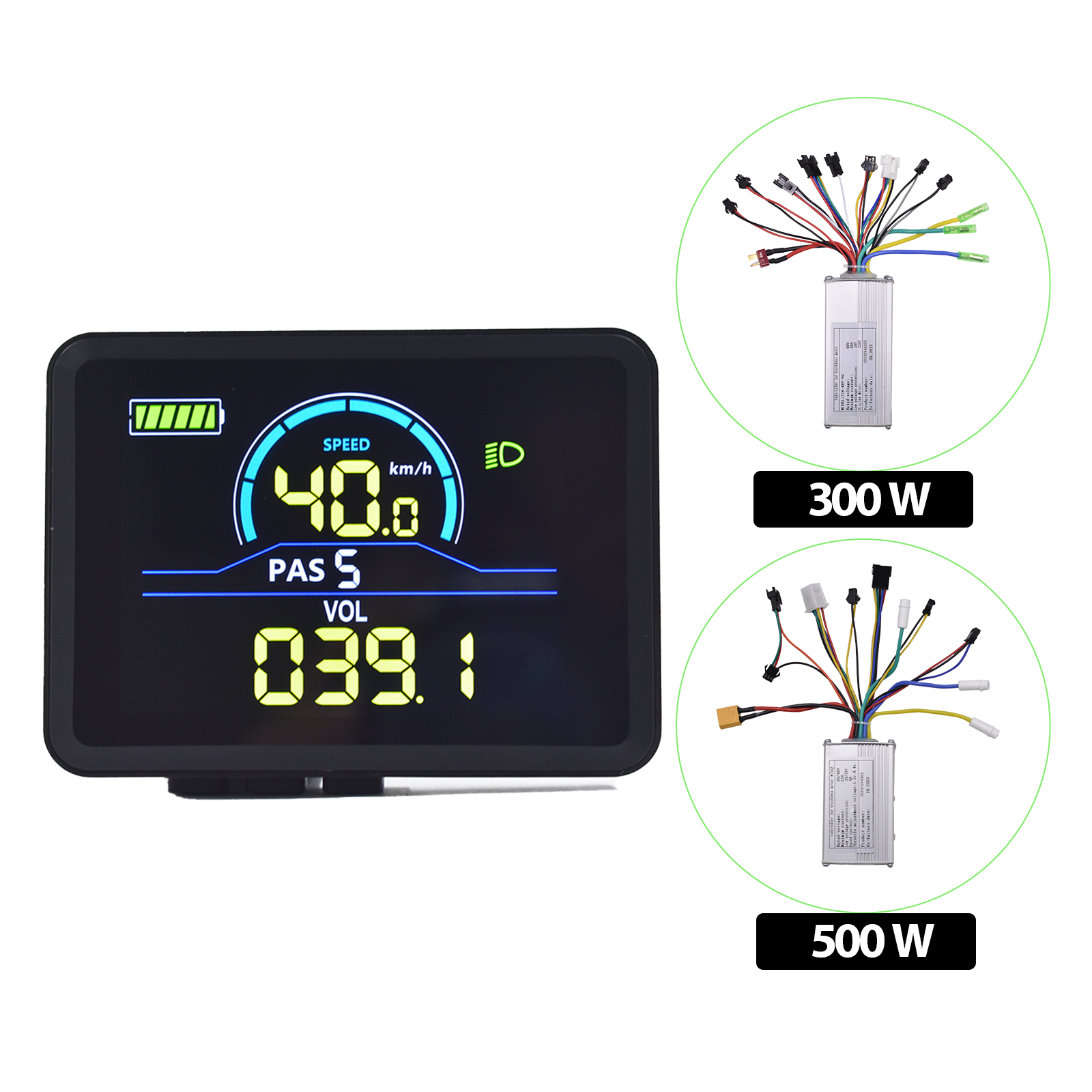 Premium 350W E-bike Control Unit E-bike E-scooter Display Bicycle Computer LCD