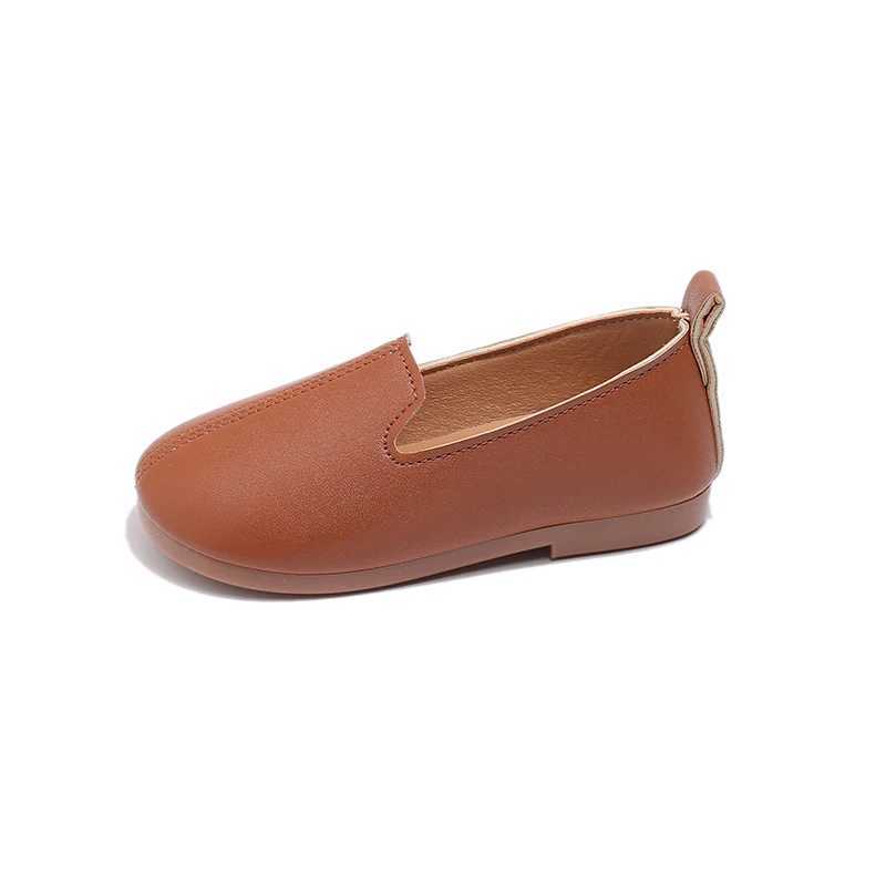 Toddlers Kids Casual Shoes for Girls Slip-on Leather Flats Moccasins Children Loafers Boys Flats for Wedding Par Soft ClassicXJ241209
