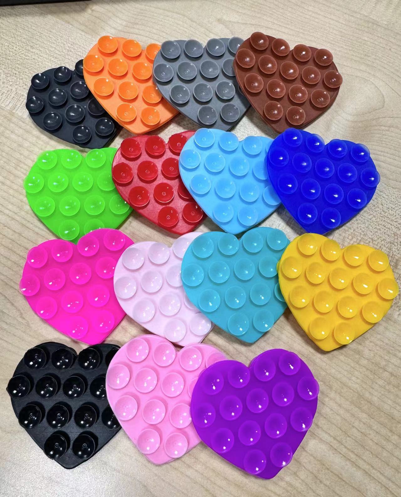 Heart-shape Suction Cup Bracket Silicone Sucker Phone Accessories Universal - view 4