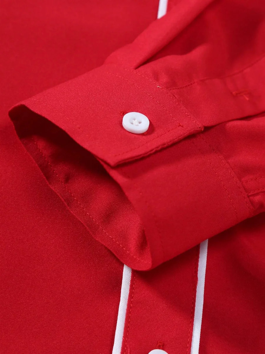 2024 Fashion Collar Long Sleeve Mens Casual Street Dance Shirt European Size 5XL Quick Printed 241209