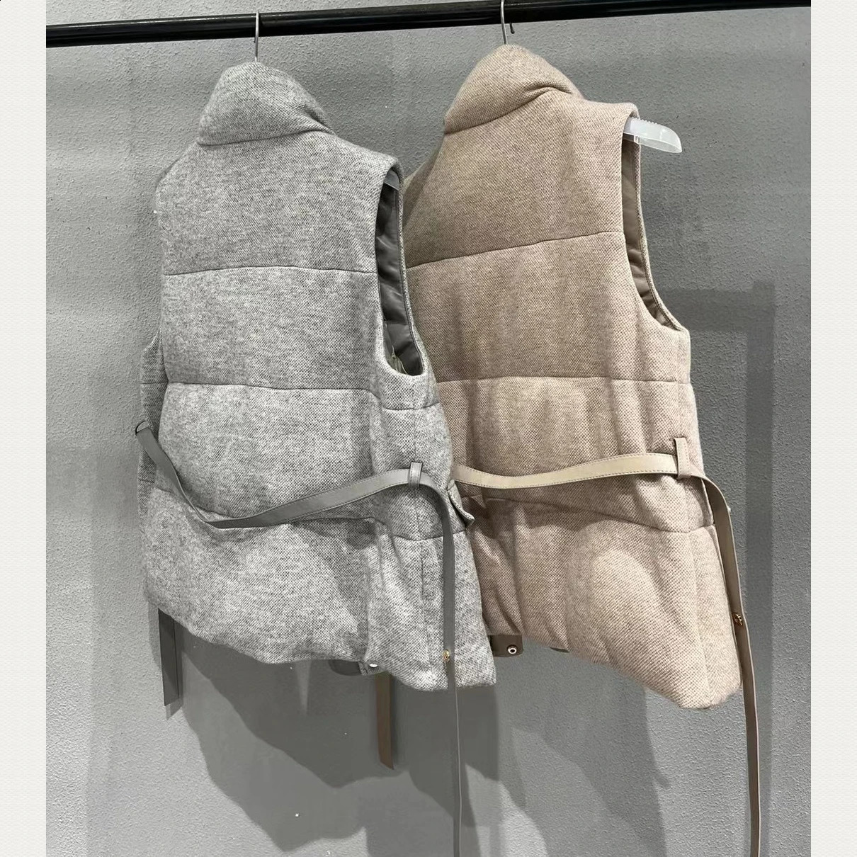 Womens cashmere jacket Down Vest 241210