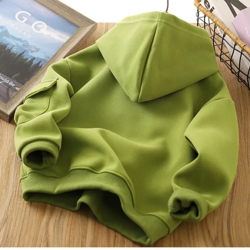 Spring and Autumn Teen Boys Hoodies Childrens Lanhua Long Sleeve Casual Bottom Shirt 241210