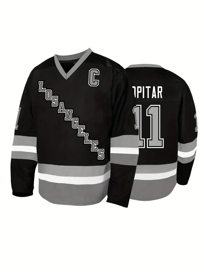 #99 Gretzky #11 Kopitar Classic Breathable Los Angeles Retro Ice Hockey Jersey - Embroidered Pullover Sweatshirt for Men women youth Perfect for Parti