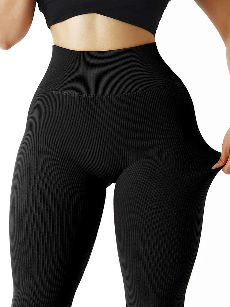 Seamless High Waist Gym Legging Casual Skinny Stretch Pant Autumn Outdoors Running Compression Pants 241203