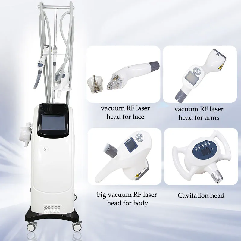 X10 Rolling Vacuum Suction Massager 4 Handles Shape Vacuum Roller RF Face Lift Massage 40k Cavitation Cellulite Reduction Body Slimming Sculpting Mach