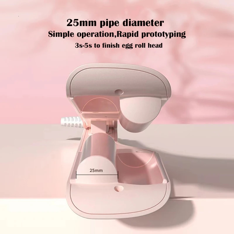 2 Barrel Curling Iron Ceramic Coating Care Hair Egg Roll Splint Fast Heating Electric Salon Styling Tool 241209