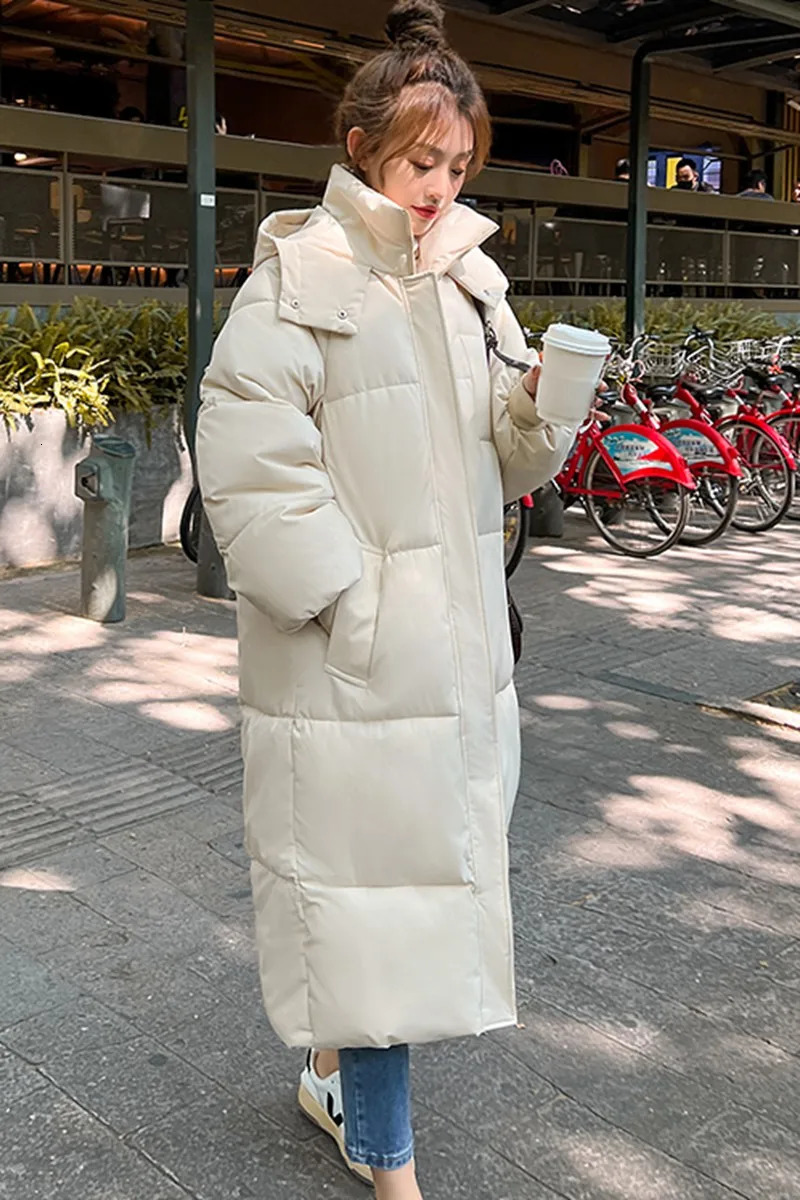 2024 Winter and Autumn Womens White Duck Down Hoodie Inflatable Jacket Windproof Black 241212