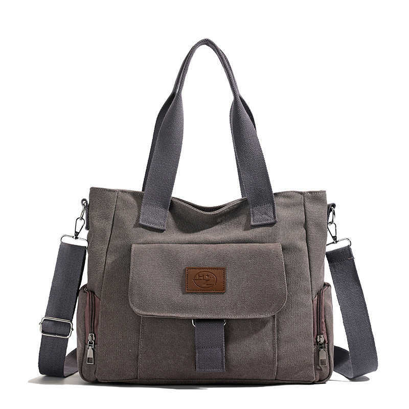 Shoulder Bag Women's Bag Trendy Versatile Simple Fashion Large Capacity Handheld Diagonal Cross Korean Canvas Bag 241215