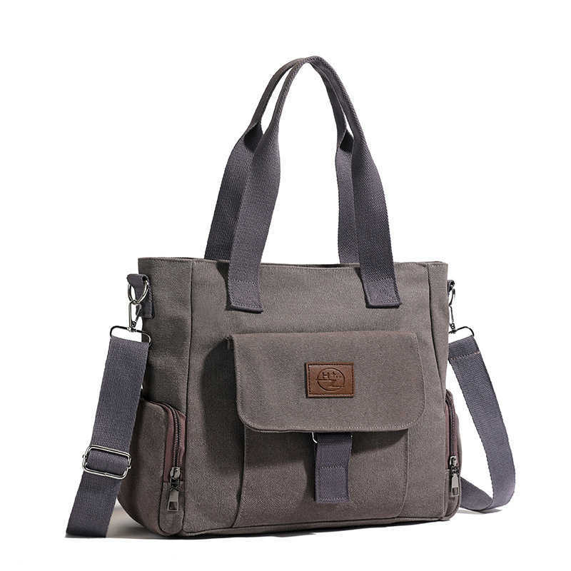 Shoulder Bag Women's Bag Trendy Versatile Simple Fashion Large Capacity Handheld Diagonal Cross Korean Canvas Bag 241215