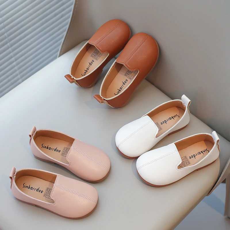 Toddlers Kids Casual Shoes for Girls Slip-on Leather Flats Moccasins Children Loafers Boys Flats for Wedding Par Soft ClassicXJ241209