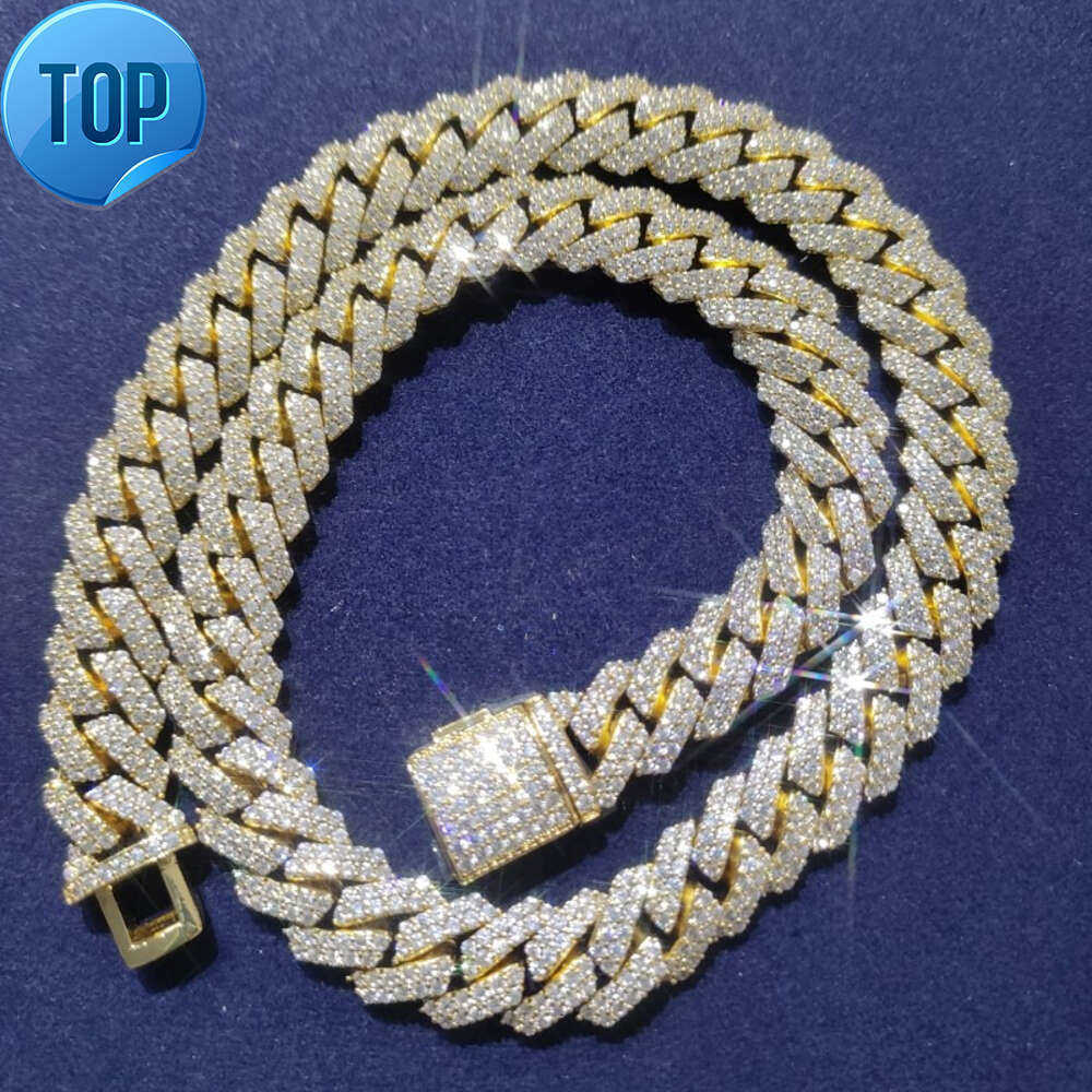 Sier VVS Hip Hop JewelryThe hip-hop personality is studded with Cuban chains