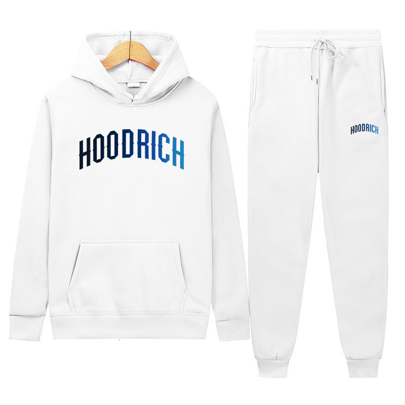 designer hoodie hoodrich sportswear set hoodie sweatshirt set graphic printed hoodie twopiece set wholesale 2024