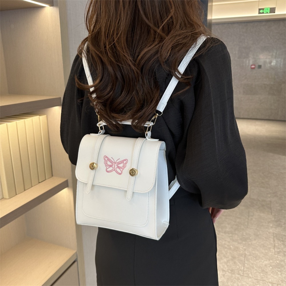New Women s Backpack New Fashionable Solid Color Texture Women s Big Backpack Designer Handbag Trendy Bag bag