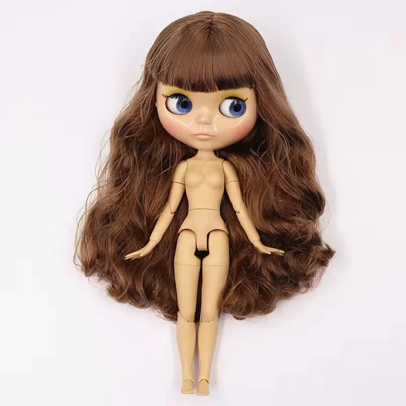 ICY DBS Blyth Doll 19 Joints Body 30CM 16 Ozone Glossy Face Tan Skin Dark DIY Make Up Costume Gifts For Girls 241209