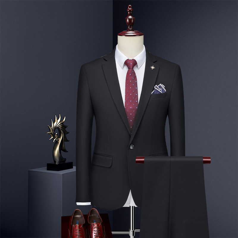 X719 Men's suit three-piece suit slim Korean style small suit business suit groom best man wedding dress