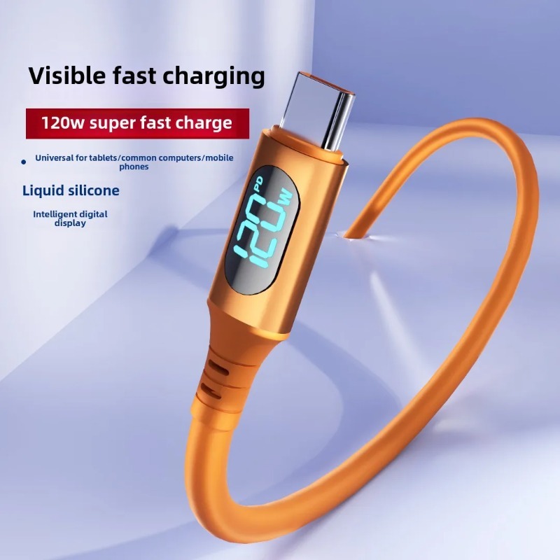 6A 120W USB C To Type C Cable For Samsung S24 iPhone 15 16 Pro Max Macbook Xiaomi 15 POCO PD Fast Charging Charger cable