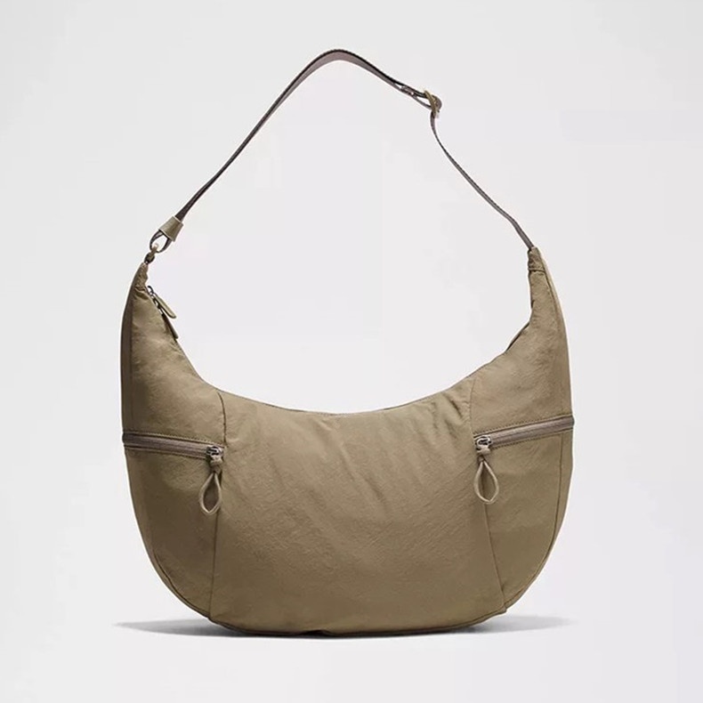2025--Men and Women Cow Horn Design Dumpling Wrap Crossbody Handbag - Water-Resistant Yoga Bag