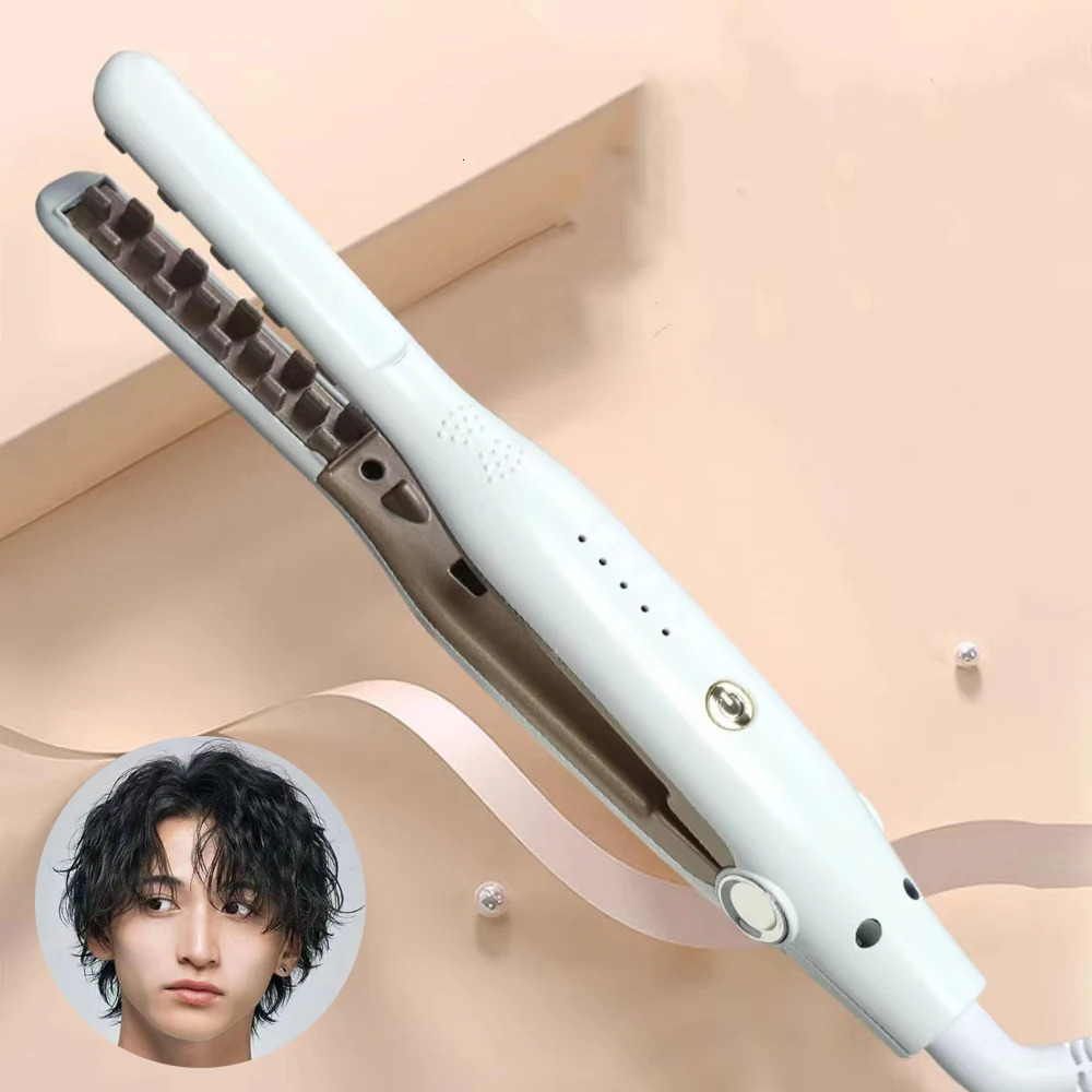 3D Grid Hair Crimper Iron Volumizer Ceramic Professional Hair Fluffy Corrugated Curler Flat Iron Corn Hair Splint 241209