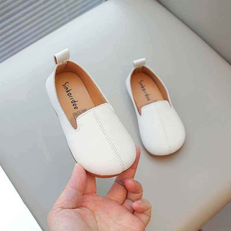 Toddlers Kids Casual Shoes for Girls Slip-on Leather Flats Moccasins Children Loafers Boys Flats for Wedding Par Soft ClassicXJ241209