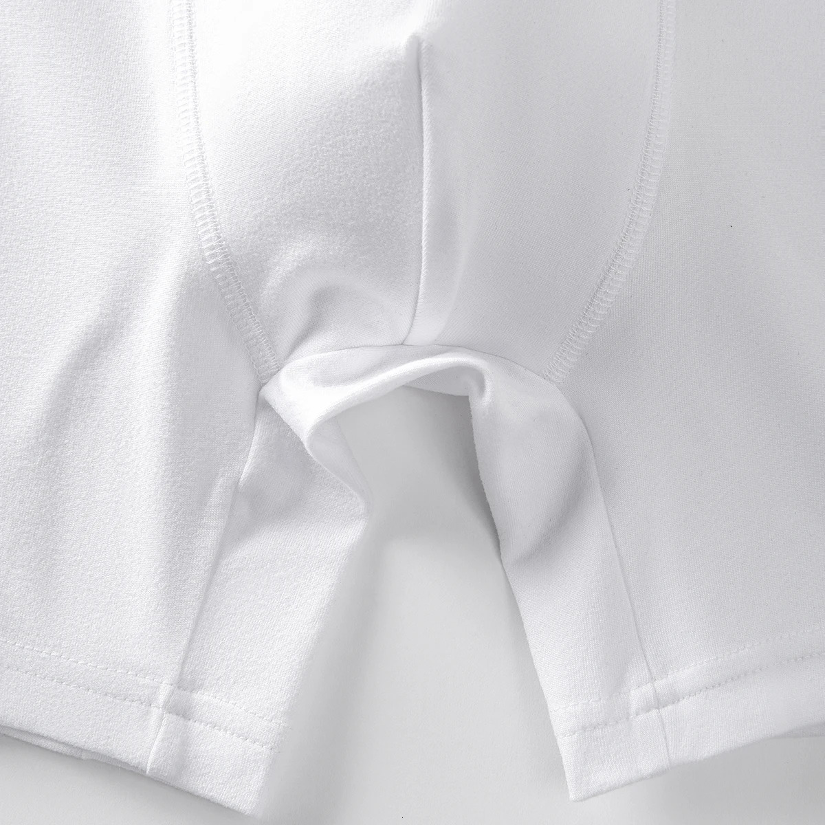 5pcs Pack MidLong White Boxer Shorts Men Underwear Male Underpants for Sexy Homme Boxershorts Box Panties Slips Set Lot 241209