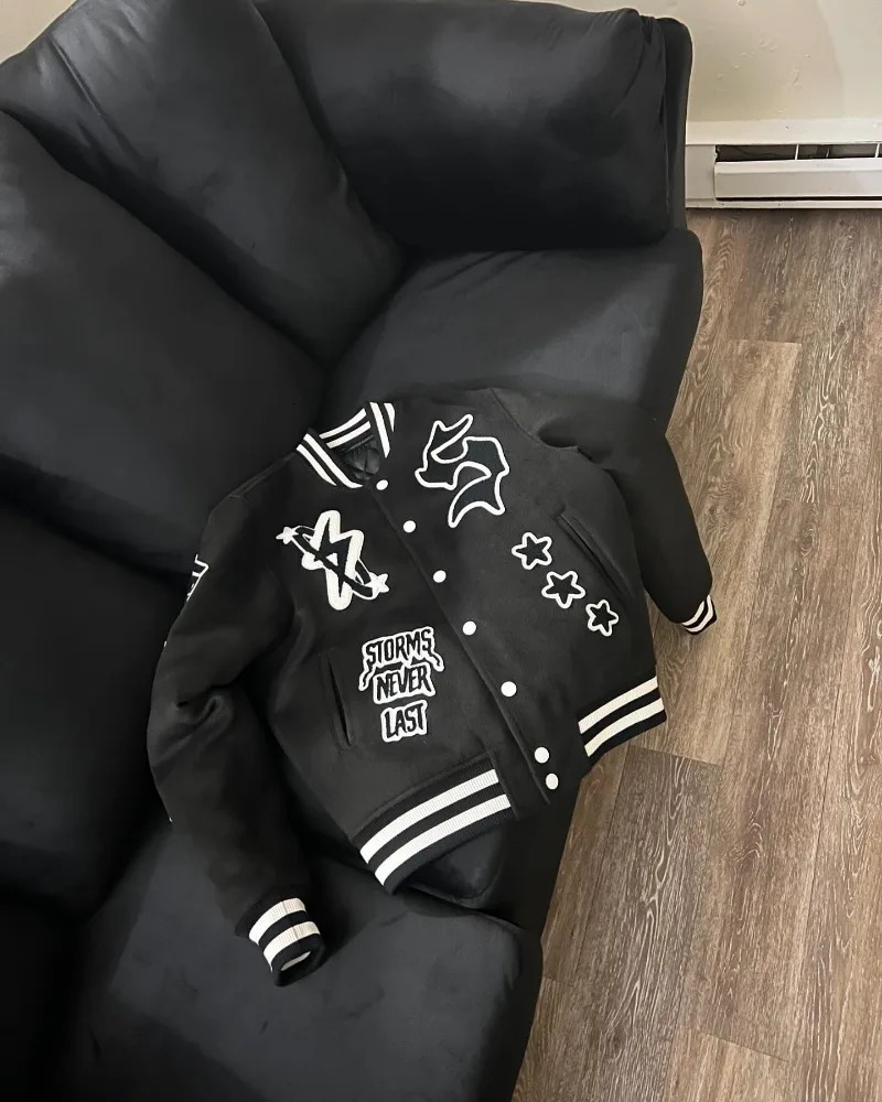 American Trend Personality Graphics Mao Jinxiu Oversized Jacket Mens Y2K Harajuku Hip-hop Gothic Casual Joker Street Wear 241209