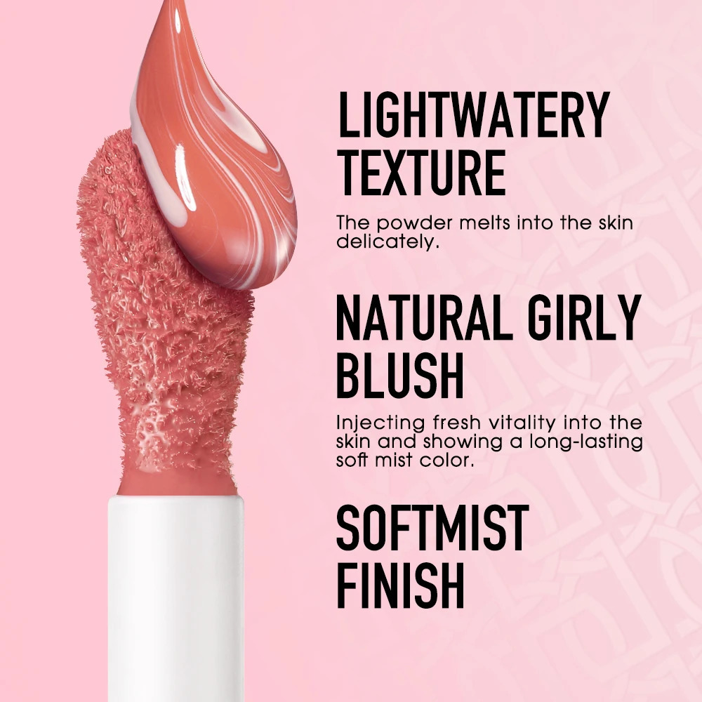 Liquid Blush Face Blusher Moisturizing Long Lasting Natural Silky Weightless Matte High Pigment Matte Blush Face Makeup 241209