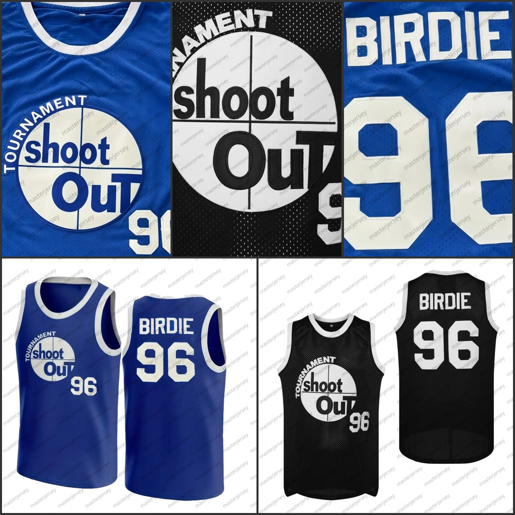 #96 BIRDIE Men's Sports Team Basketball Jersey Polyester Knit Fabric Embroidered Letters & Numbers Crew Neck Sleeveless Training Vest Jerseys