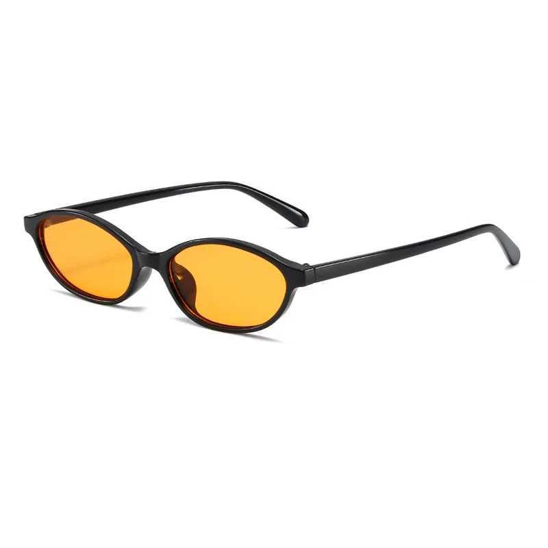 Sexy oval shaped womens sunglasses 2024 new leopard brown hot sunglasses womens retro color sunshade glasses W241210