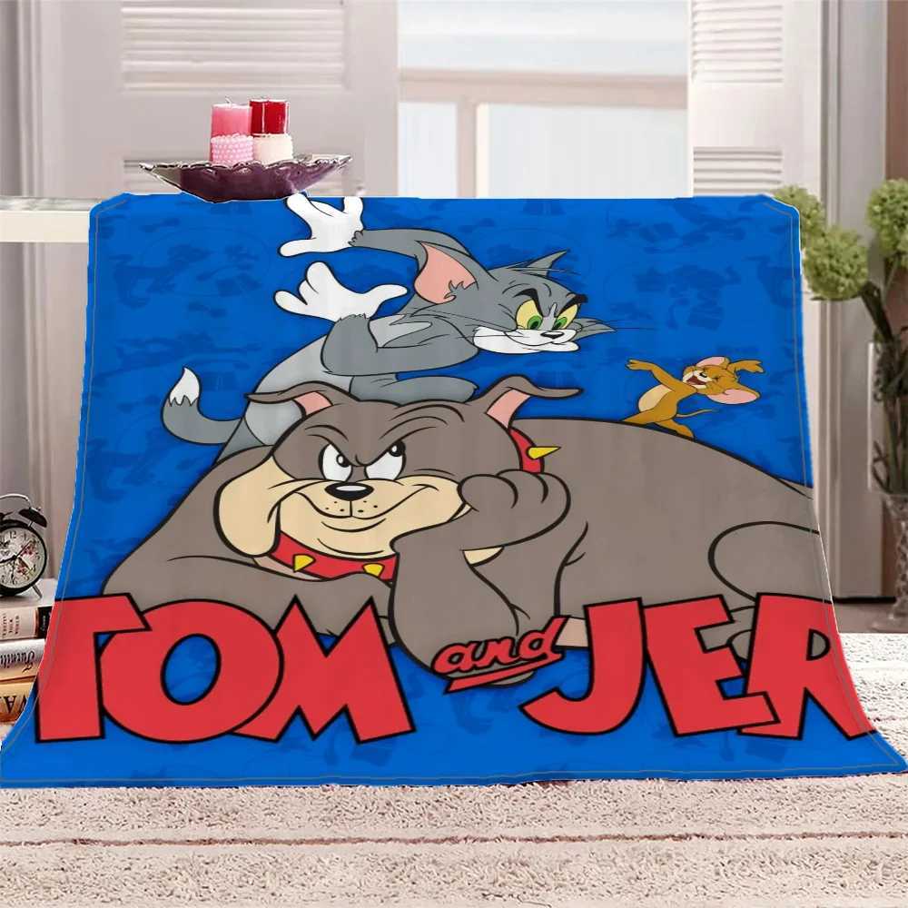 Funny Blanket for Sofas Tom and Jerry Sofa Blankets Characters Luxury Bedding Home and Decoration Bed Throw Blankets King SizeXJ241210