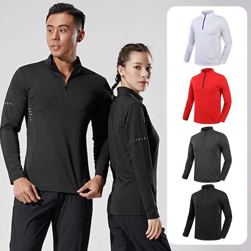 2024 new mens compression running T-shirt tight fitting long sleeved sportswear training jogging gym fast drying sportswear W250111