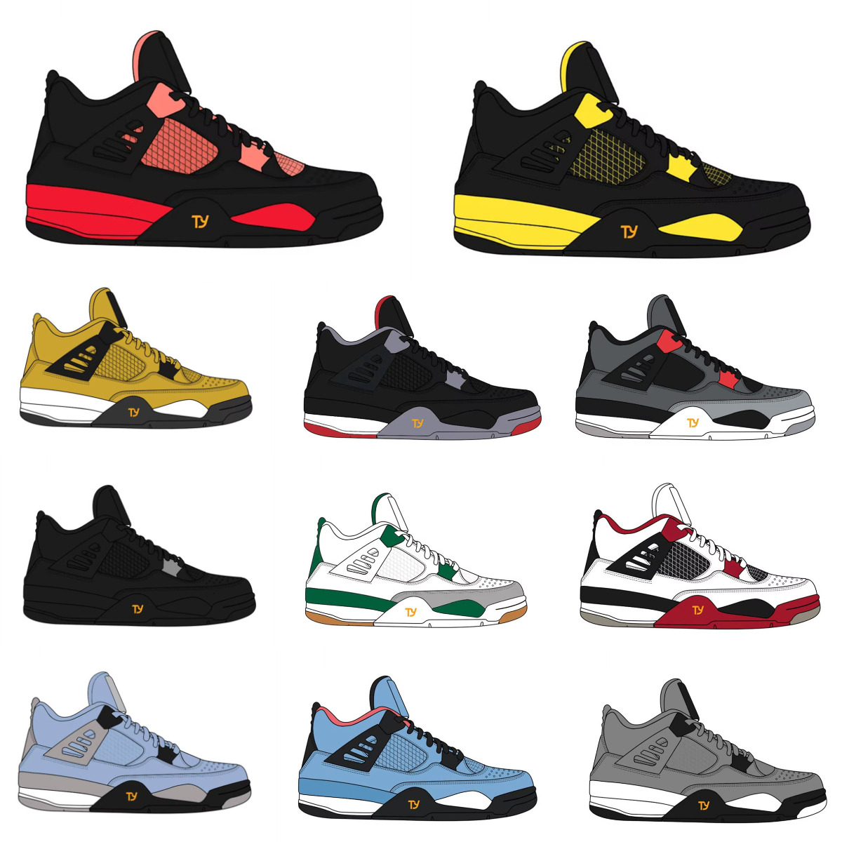 Trainers 4 Basketball Shoes Mens Women 4s Wet Cement Military Black Cat Cream White Oreo Pine Green Tennis Cool Grey Infrared Red Thunder BORDEAUX Pure Money Sneakers