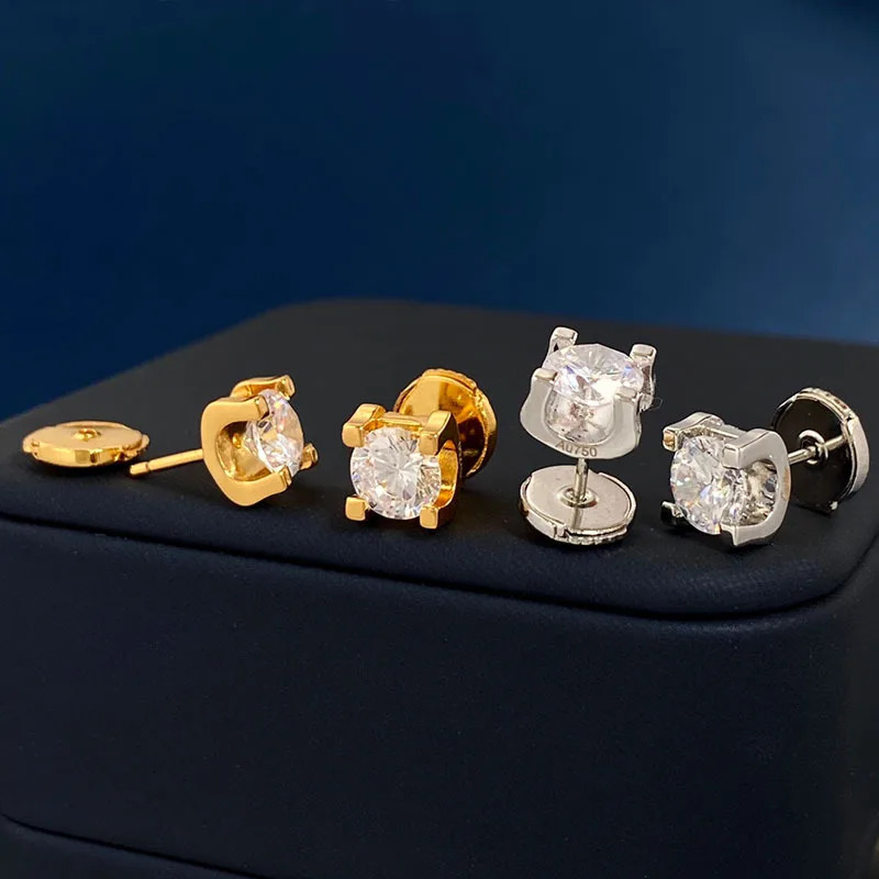 High quality classic Cracow horn earrings small-sized single zircon earrings unisex jewelry for men and women 241209