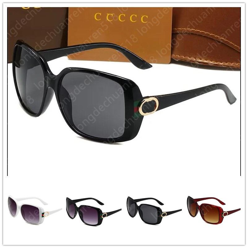 New Outdoors Cat Eyes GgINGS Large Mirror Frame Women Sunglasses Men Women's Designer Luxury Sunglasses Beach UV Protection Sun Glasses With Box D3166